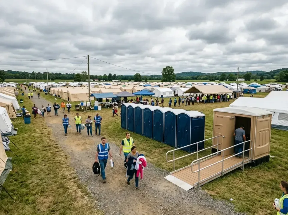 disaster-relief-camp-restrooms-010 — frequently asked questions, Dumpster & Portable Bathrooms Rental in Pleasant Run, OH